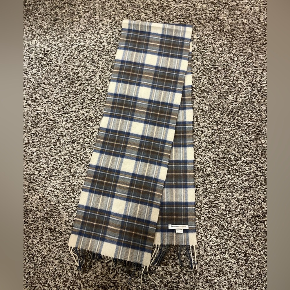 Plaid 100% Cashmere Scarf